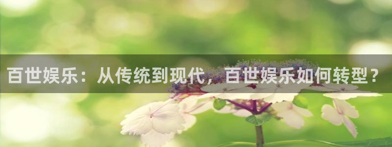 蓝图娱乐ccm赏金女王：百世娱乐：从传统到现代，百世娱乐如何转型？