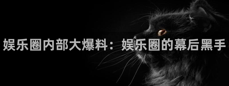 蓝图娱乐注册：娱乐圈内部大爆料：娱乐圈的幕后黑手
